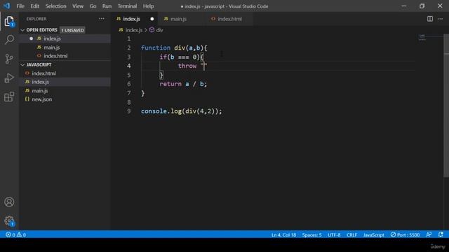 COMPLETE JavaScript Full Stack COURSE: Exercise Throw Custom Error Object смотреть онлайн