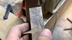 Подгоняем тыльник к рукояти ножа