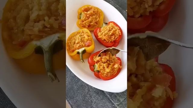 Фаршированные перчики с чечевицей #перцы #фаршированныеперцы #чечевица #рецепты смотреть онлайн