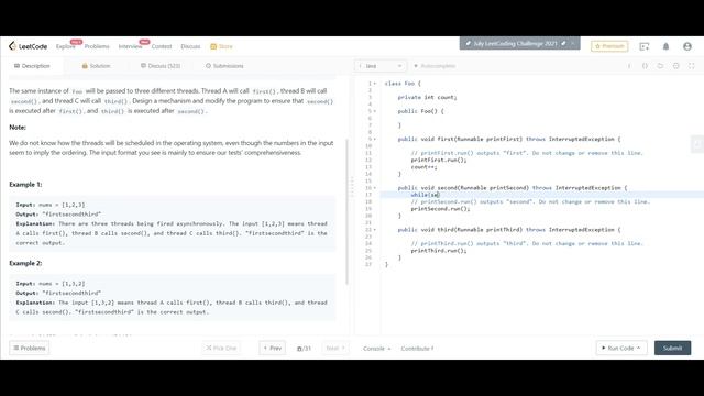 Leet Code Problem Solving 1114. Print In Order (Concurrency) #thecodingconcepts смотреть онлайн