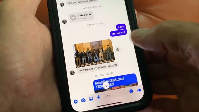 How to save a photo from facebook messenger to your iPhone photos app смотреть онлайн