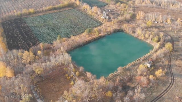 Озеро и промзона в Волжском районе / город Самара / Russia смотреть онлайн
