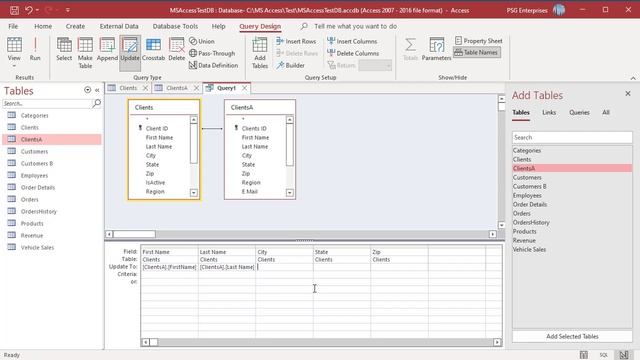 Update a Table with values from another Table in MS Access - Office 365 смотреть онлайн