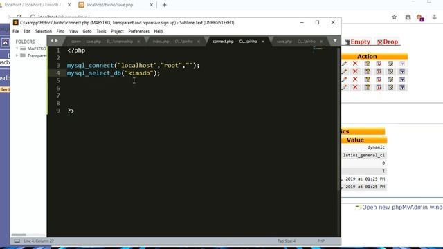 Connect HTML Web page with MySQL Database by Using PHP | part 2 смотреть онлайн