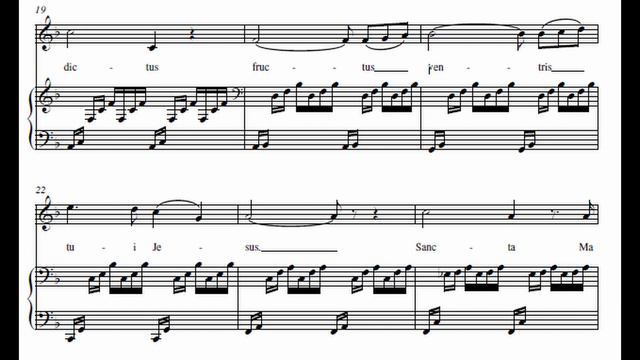 Ave Maria Bach Gounod F Major Piano Accompaniment Karaoke High Voice смотреть онлайн