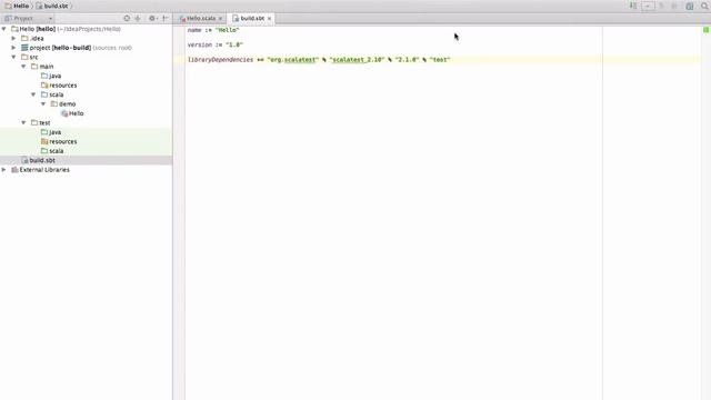 Getting Started with Scala and SBT in IntelliJ IDEA смотреть онлайн