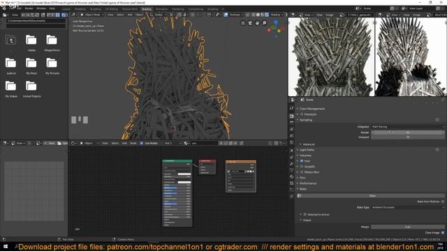 texturing the game of thrones seat in blender 2.8 baking ambient occlusion смотреть онлайн