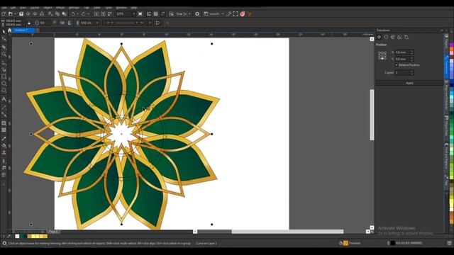 Cara Membuat Desain Ornament Islamic Di CorelDraw || Islamic Ornament смотреть онлайн