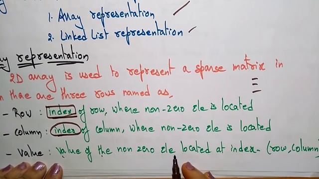 Sparse Matrix | Array representation | Data Structures | Lec-24 | Bhanu Priya смотреть онлайн