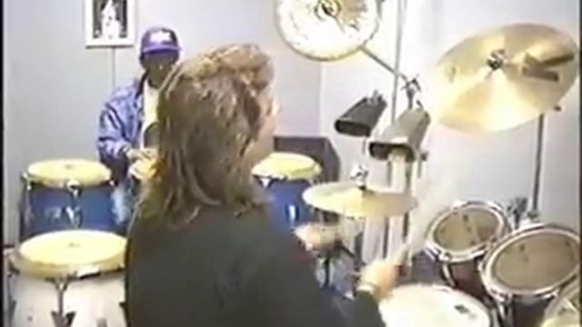 Dave Weckl came over to take a lesson with the great Changuito. смотреть онлайн