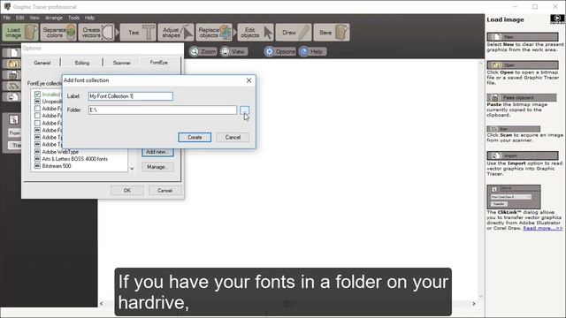 Font databases in Graphic Tracer смотреть онлайн