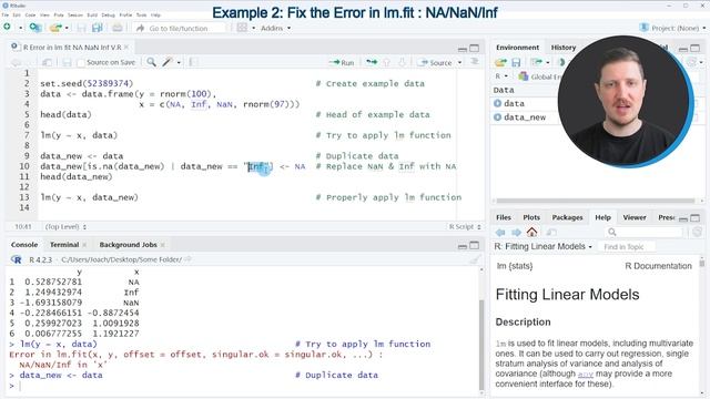 R Error in lm.fit(x, y, offset, singular.ok, …) : NA/NaN/Inf in ‘x’ (2 Examples) | Fix & Avoid Erro смотреть онлайн