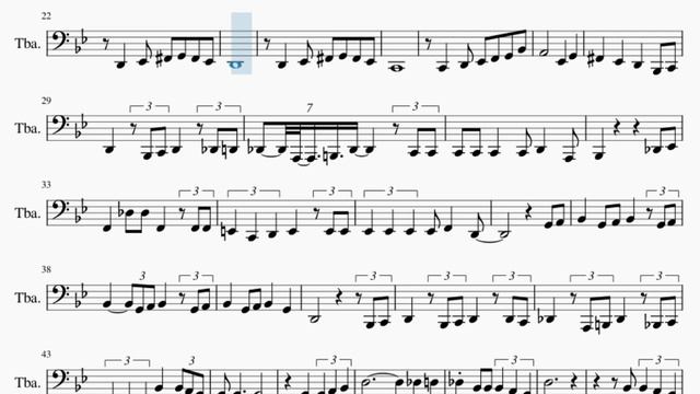 Tuba Sheet Music: How to play Arabian Nights (Aladdin) by Will Smith