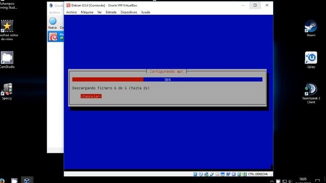 Descargar e instalar Debian 8.5 (32 bits) sin entorno gráfico en VirtualBox смотреть онлайн