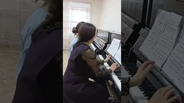 Фортепианный ансамбль Тришневская Ольга, 15 л , Самигуллина Г Ж , преподаватель. смотреть онлайн
