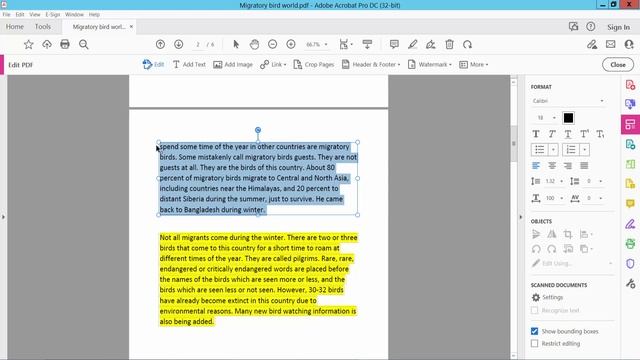How to Remove Text From a PDF Document using adobe acrobat pro dc смотреть онлайн