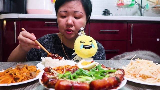 Мукбанг Токпокки По Корейски./ Как сэкономить семейный бюджет!/ Mukbang Korean Tokpokki.