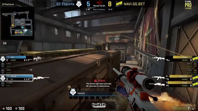 Navi vs G2 BEST MOMENTS смотреть онлайн