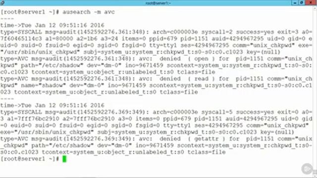 56 Audit Logs and SELinux Commands смотреть онлайн