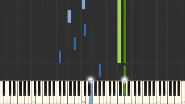 Clair de Lune - Debussy [Easy Piano Tutorial] (Synthesia/Sheet Music) смотреть онлайн