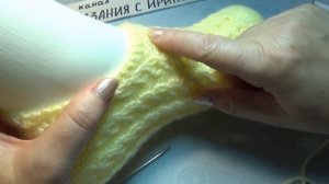 #704 Ажурные следки спицами _уютные тапочки. (720p).mp4