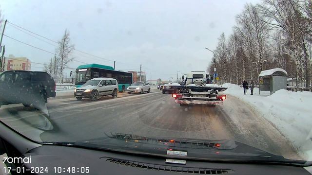 Архангельск. Едем по Космонавтов и Окружному с Гришковцом. смотреть онлайн
