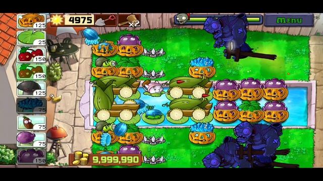 Plants vs Zombies 1 - 50 Flags Last Stand Endless Extreme Mode | Spikerock Strategy смотреть онлайн