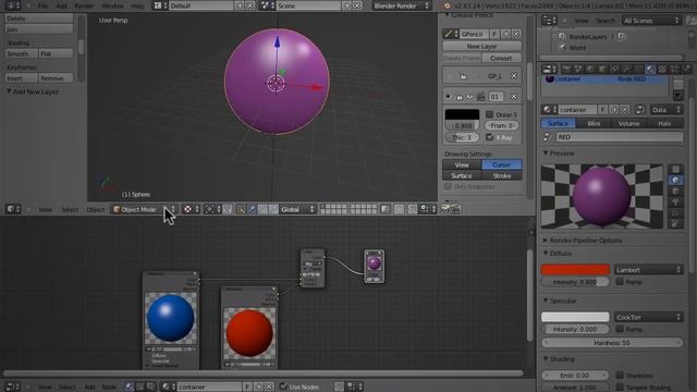 Mixing materials w vertex color - Blender 2.x смотреть онлайн