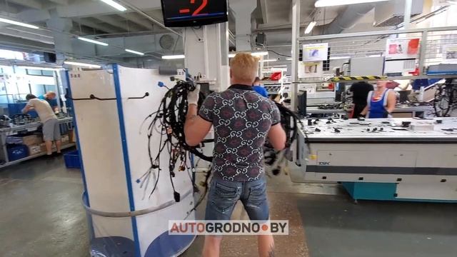 Радиоволна в Гродно - как работает конвейер - жгуты для VW смотреть онлайн