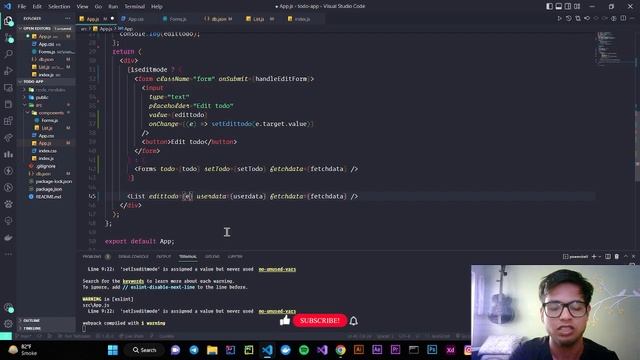 React Project Tutorial #6 - react projects for beginners | Todo App part 6 | Edit Todo | Axios PUT смотреть онлайн