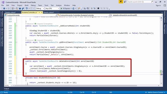deleting associated course from student Part 16 смотреть онлайн