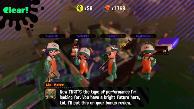 Splatoon 2 Online Gameplay #64: Salmon Run Session #10