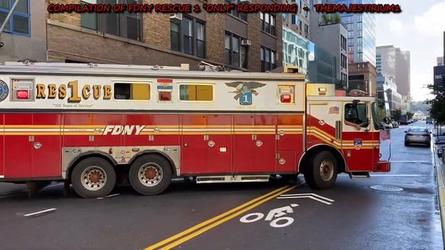 COMPILATION OF "FDNY RESCUE 1 ONLY" RESPONDING ON THE STREETS OF MANHATTAN IN NEW YORK CITY. 08 смотреть онлайн
