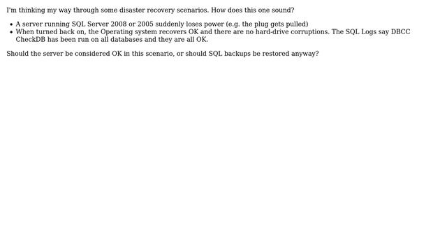 If DBCC CheckDB says my database is OK, is it OK? (2 Solutions!!) смотреть онлайн