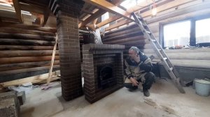 как обложить железную печь кирпичом ,красивый портал