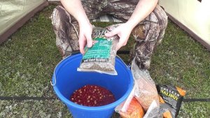 Заброс шаров прикормки парашютом