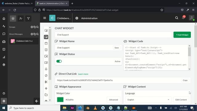How to create Chat Support app using flutter and tawk смотреть онлайн