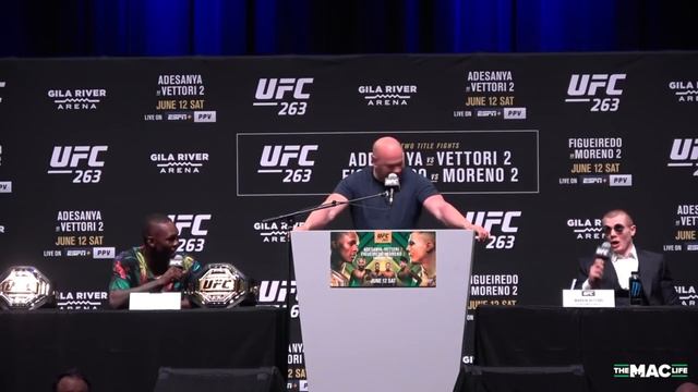 Огненная пресс-конференция UFC 263 / Конфликт Адесанья - Веттори, Нейт Диаз дует / Битвы взглядов смотреть онлайн