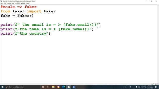 #pythonmodule let's create a fake profile with python смотреть онлайн