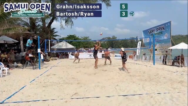 Samui Open Beach Volleyball Tournament 2023: Grahn/Isaksson vs Bartosh/Ryan смотреть онлайн