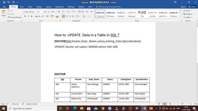 #UPDATE data in a table in SQL смотреть онлайн
