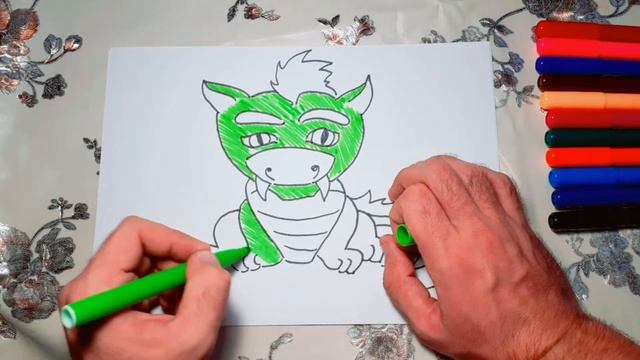 Как нарисовать дракона?!?! #учимсярисовать смотреть онлайн