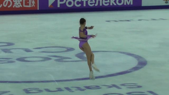 Камила Валиева. Каскад из пяти двойных акселей 2А-2А-2А-2А-2А. Гран-При по фигурному катанию 2021 смотреть онлайн