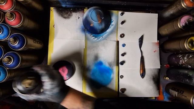 Triptych Cosmos: Creating Three Galaxy spray painting #artist #sprayart #spraypainting #asmr #art смотреть онлайн