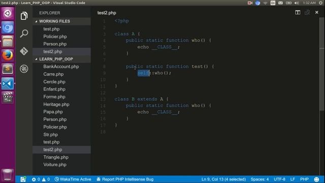 La Programmation Orientée Objet en PHP - 17 - La différence entre self et static en PHP смотреть онлайн