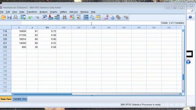 SPSS - Log Transformation смотреть онлайн