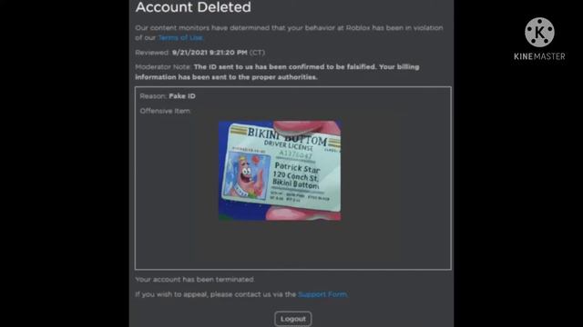 Roblox epic fake ID ban смотреть онлайн