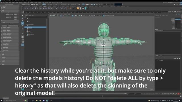 Setting up a Maya rig using Advanced Skeleton based on rigged and skinned .fbx смотреть онлайн
