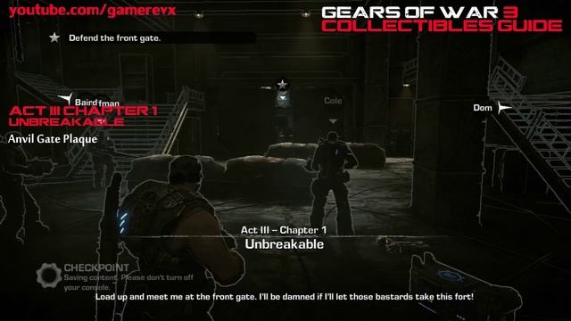 Gears Of War 3 Collectibles & COG Tags Guide (All Acts)