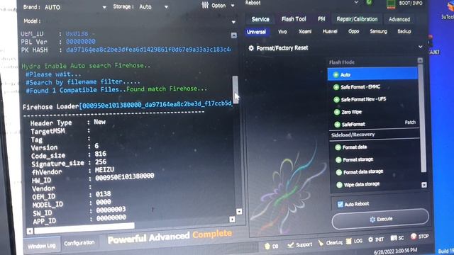 Meizu Note 9 M923h Format Password Remove By Hydra Tool Done Test Point Method